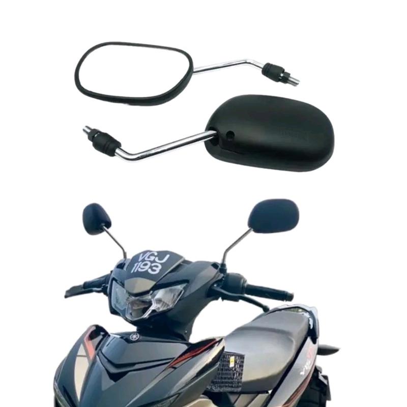 THICK UNIVERSAL YAMAHA SPARK SIDE MIRROR SIDEMIRROR CERMIN SISI TEBAL BATANG CHROME LC135 Y15 Y15ZR FZ150 Y125 Y110 Motorcycle Automotive 2