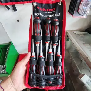 YUKIDO Alat Perkakas Obeng Set Multifungsi 7 pcs bahan CR-V plus minus KETOK AB-047FW