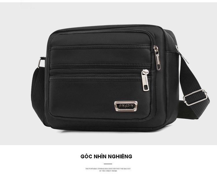 Túi đeo chéo vai nam nữ unisex Clutch Bag cao cấp vải Oxford chống thấm rộng rãi đa năng tiện lợi du lịch SANTOT DCNA03 Đeo Vai Da túi  đeo