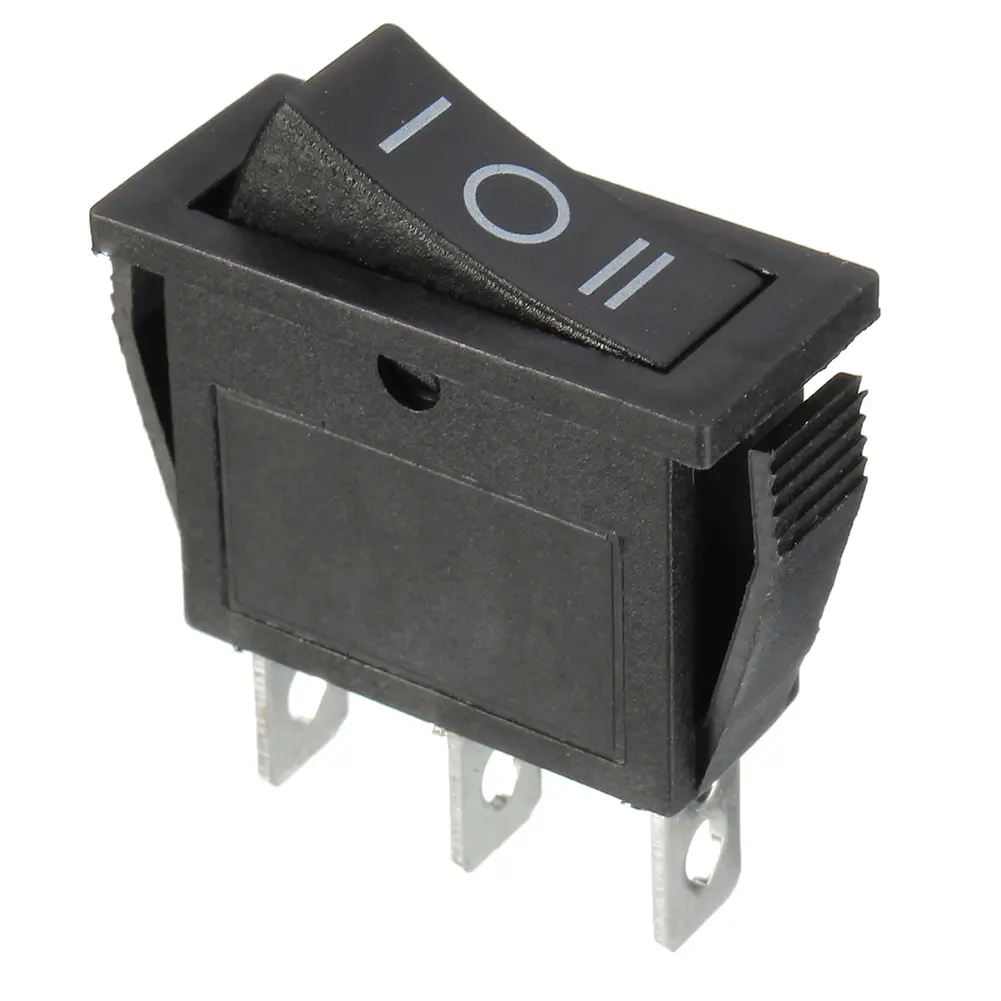 Công Tắc Rocker, Vị Trí 3, ON-OFF 3 Chân, Thiết Bị Điện, Có Mũ Công Tắc, Thích Hợp Cho 12V, 16A, 250VAC, Công Tắc Nguồn Nhẹ, KCD3