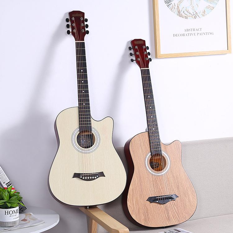 Đàn Ghi Ta Dân Gian, Bán Buôn, 38 Inch Và 41 Inch, Thích Hợp Cho Người Mới Bắt Đầu, Học Sinh Nam Và Nữ, Nhạc Cụ Thực Hành, Thích Hợp Cho Người Mới Bắt Đầu, Thực Hành Piano, Có Hẹn Guitar 2