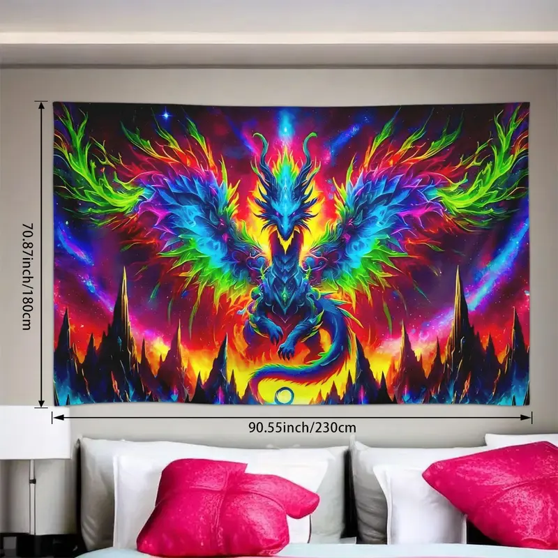 Dragon & Star Pattern Hanging Painting without Frame, Wall Art Decor for Home Living Room Bedroom, Home Decor, Room Decor, Home Accessories, Ornaments 3