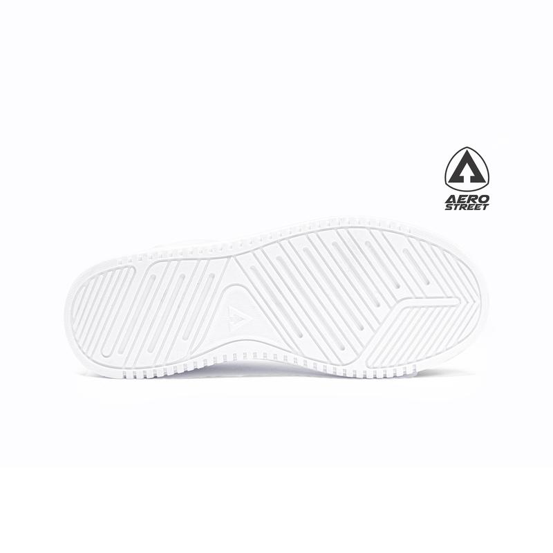 Aerostreet 37-44 Brooklyn Putih Putih Abu Muda - Sepatu Sneakers Casual Sport 7