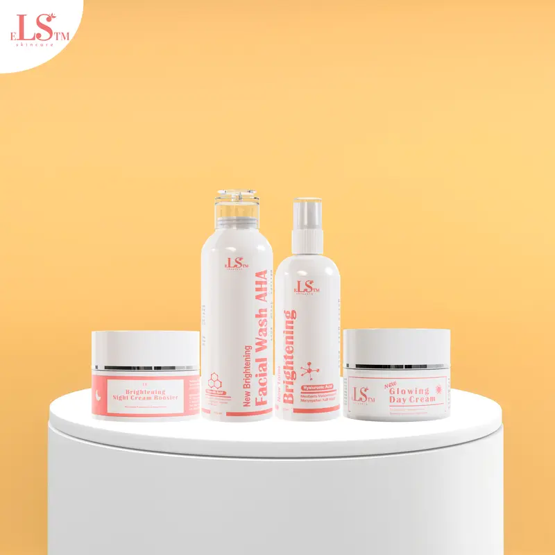 LS SKINCARE PAKET LENGKAP BRIGTHENING BOOSTER (ELSTM) Kosmetik Perempuan Mencerahkan Wajah Kusam Perawatan 4