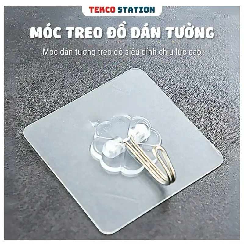Combo Móc dán siêu chắc chắn tiện ích, giá gắn tường - Hàng cao cấp công ty - Loại 1