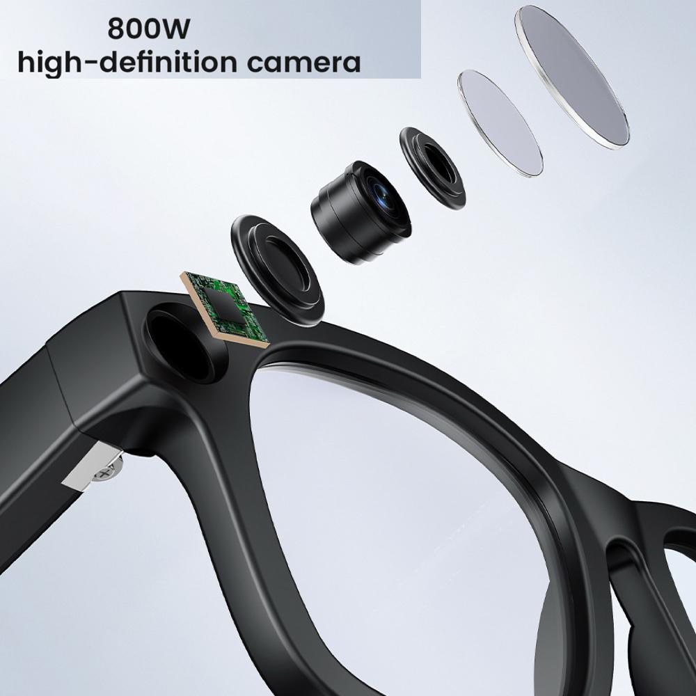 Smart Glasses 800W Camera 1080P Video Recording Voice Assistant Anti-Shake 4GB Memory Sunglasses Blue Tooth Call Translation - Image 3