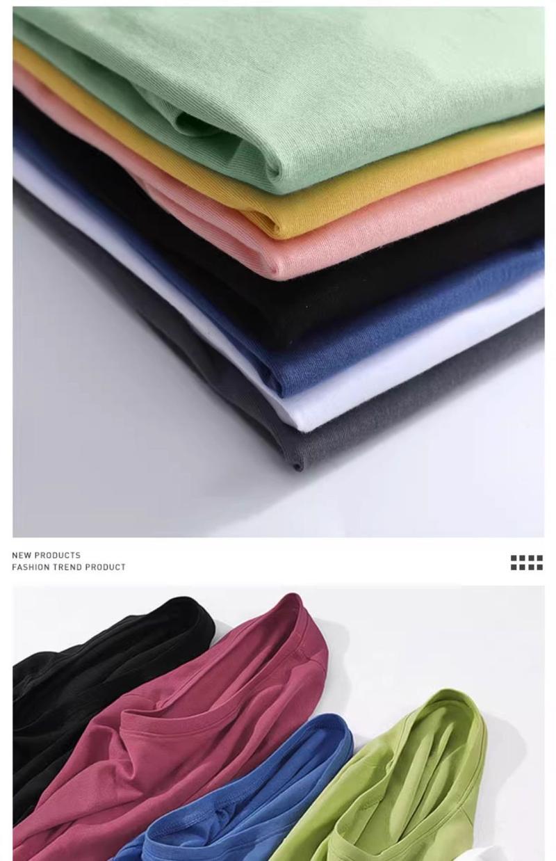 Product Introduction of 2025 [33000 People Collect This Brand] 100% Cotton National Fashion American Letter Short Sleeve T-shirt Men's Summer 2025 New Design Sense Niche Half Sleeve Top 20