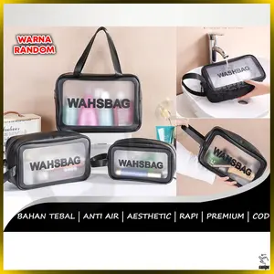 Wash Bag Travel Tas Washbag Penyimpanan Waterproof Pouch Portable  Anti Air Make Up Kosmetik Multifungsi Sabun Shampoo Peralatan Mandi