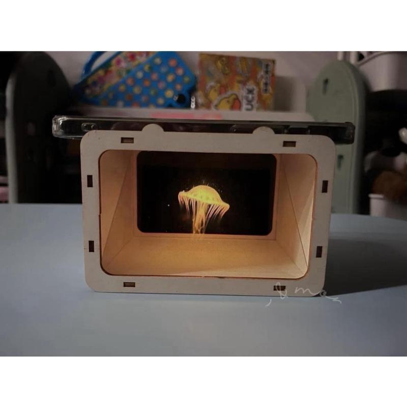 Combo Máy Chiếu Phim 3D Hologram, Hộp chiếu Video 3D, Bộ Dụng Cụ Làm Hộp Kính Chiếu Hologram 3D, Đồ Chơi Stem Khoa Học 5
