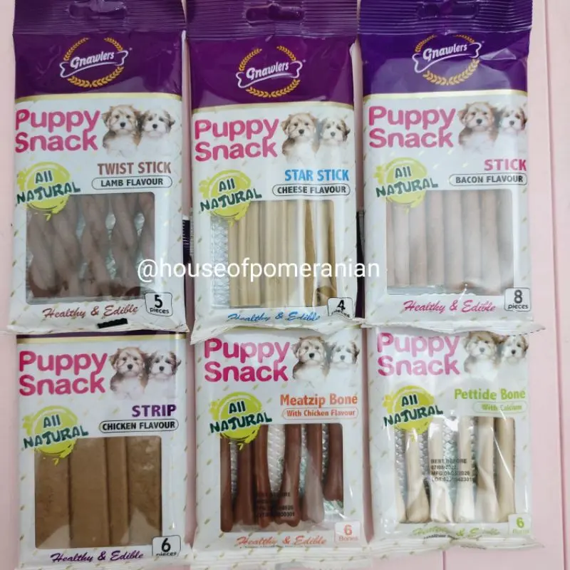 Gnawlers puppy snack kalsium