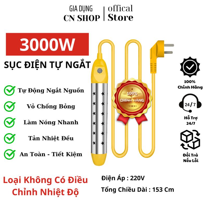 Sục Đun Nước Nóng - Tự Động Ngắt Nguồn - Điều Chỉnh Nhiệt Độ