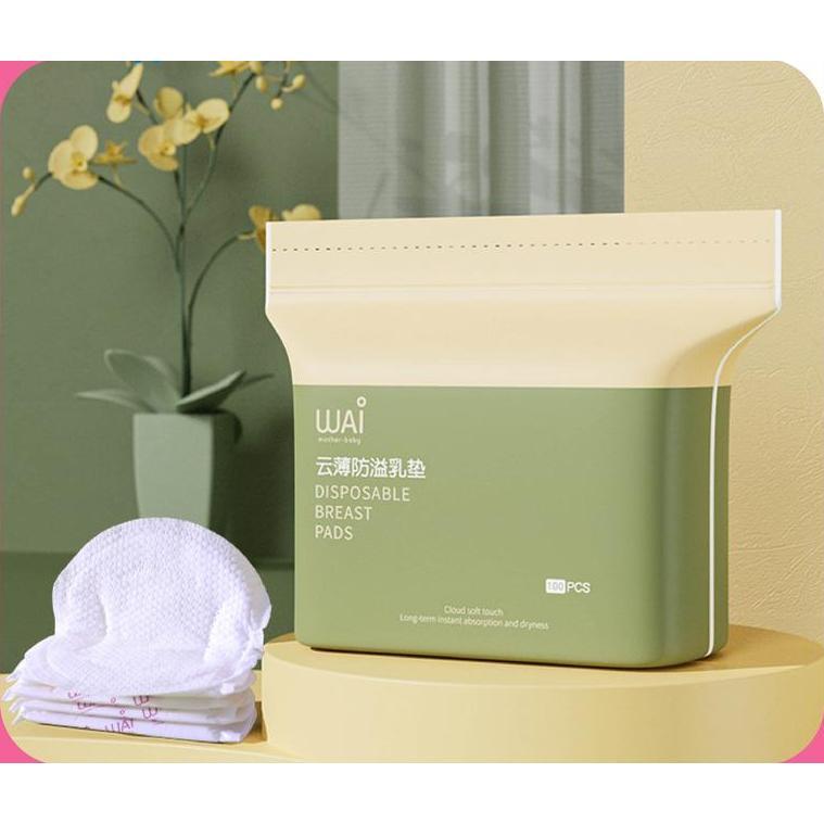 Miếng lót thấm sữa WAI siêu thấm chống tràn, túi 100 miếng BOTIBOKIDS