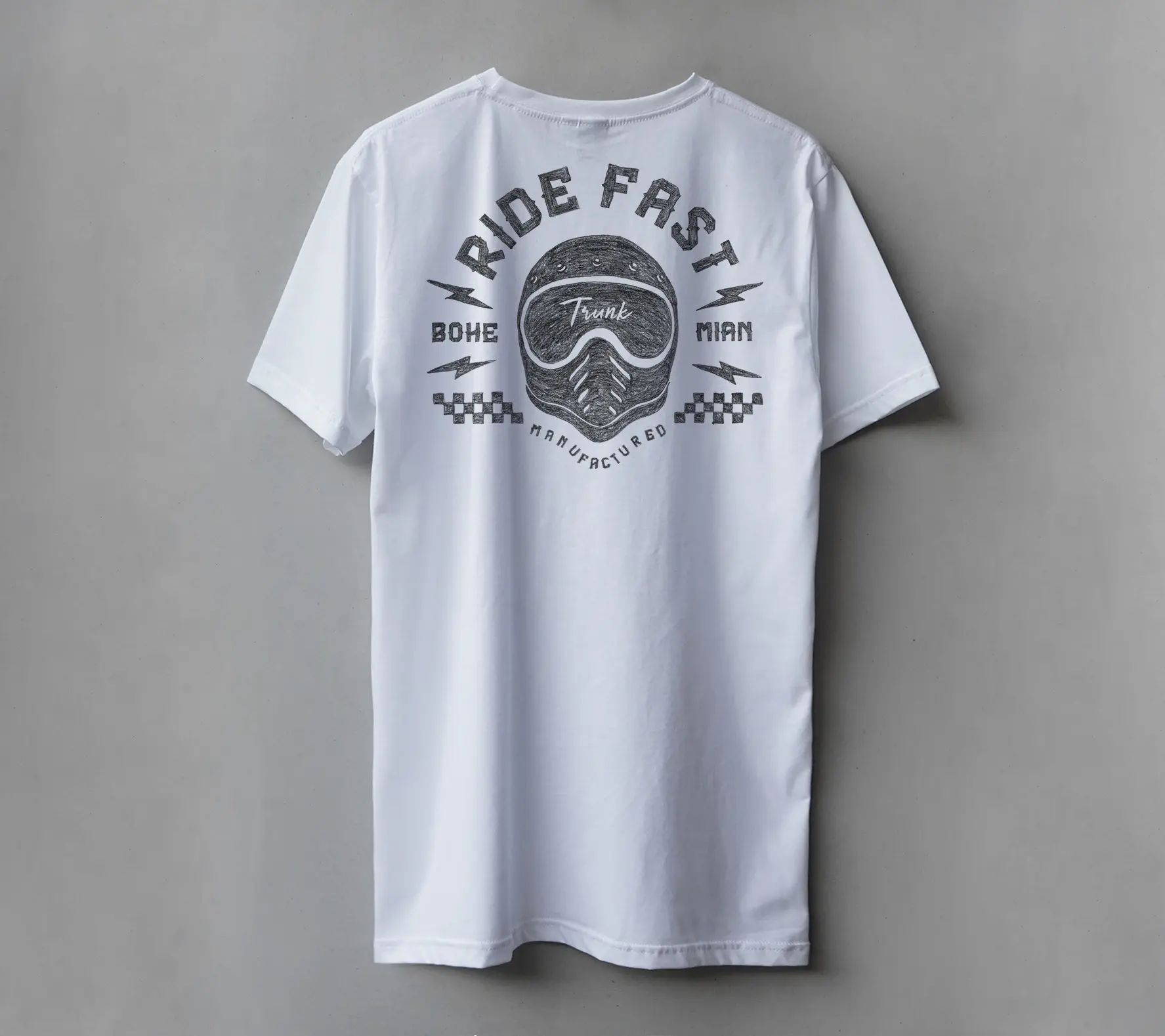 Trunk Helmetor White Kaos Baju Keren Motorcycle Baju Motor Kaos Wash Keren