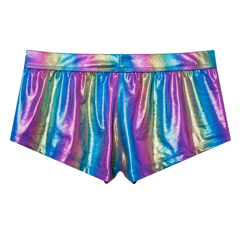 Men Underwear & Swimwear All-in-one Men's Beach Trunks Swimwear Swimsuit Shorts Boxer Briefs Summer Trunk Beach Shorts Rainbow 4