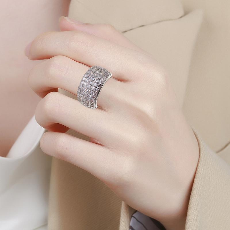 Nhẫn Đính Hôn, Sang Trọng Và Lấp Lánh, Dành Cho Nữ, Đồ Trang Trí Rực Rỡ, Hoàn Hảo Cho Đính Hôn, Kỷ Niệm Ngày Cưới, Tiệc Tùng, Ngày Lễ Tình Nhân Và Quà Tặng Sinh Nhật, OBEEITPL. 4