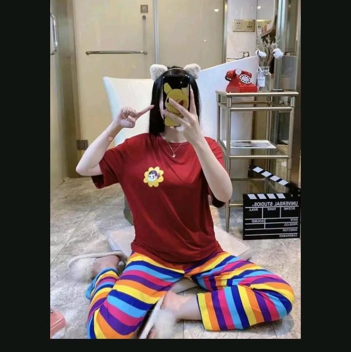 Piyama murah wanita/baju tidur Celana Fit 3