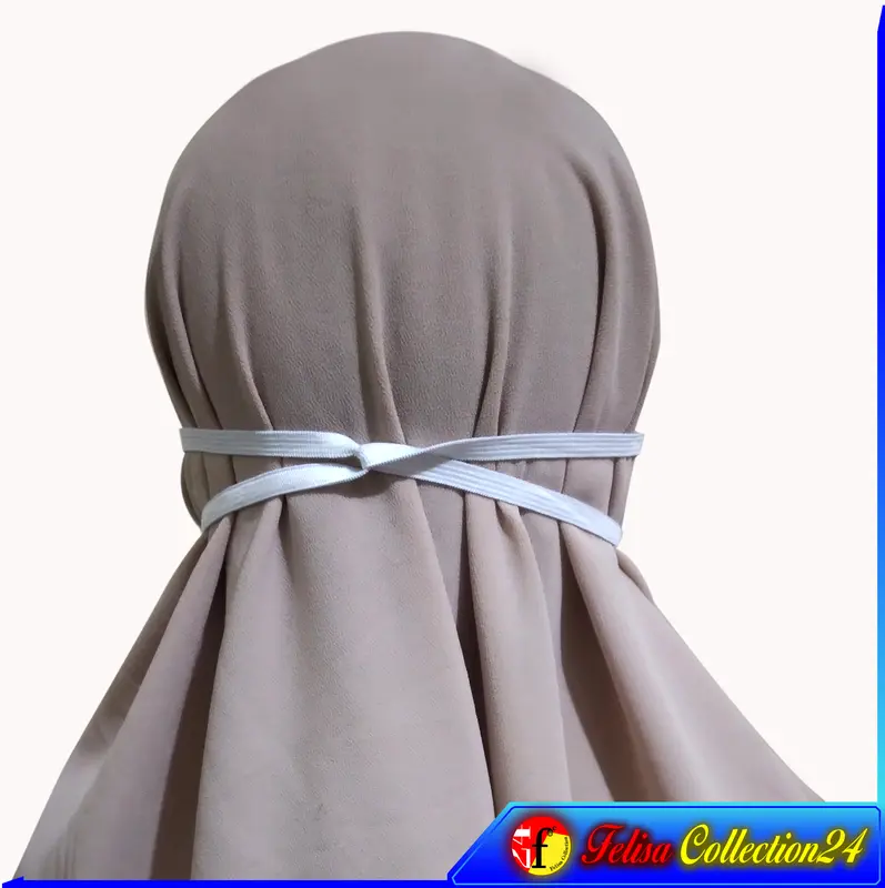 Masker kain pengguna hijab tali panjang 3py Kain Aksesoris Kain Wanita party  mask 3