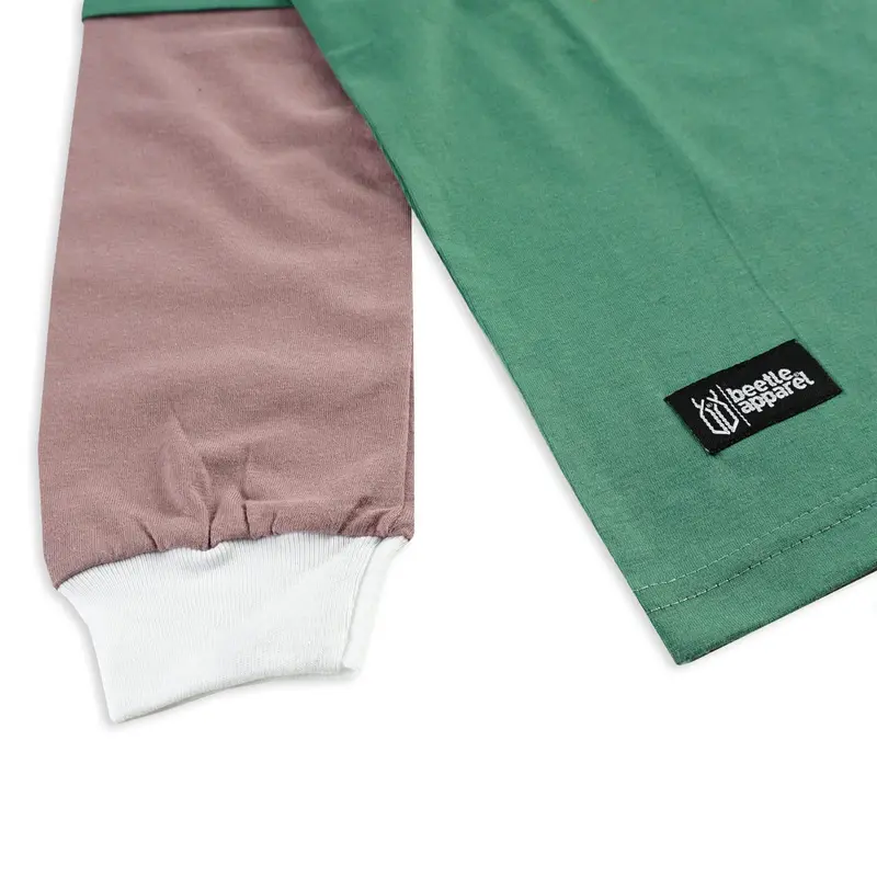 Baju anak distro tangan panjang usia 1-12 tahun/kaos anak lengan pajang/baju anak laki laki dan wanita Combed Katun Laki-Laki Perempuan 4