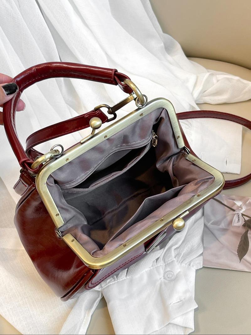 Product Introduction of Fashionable Elegant Adjustable Strap Rivet Design Crossbody Bag for Daily Used, Casual Trendy Versatile High-quality Daily Commuting Bag, Sling Purse 7