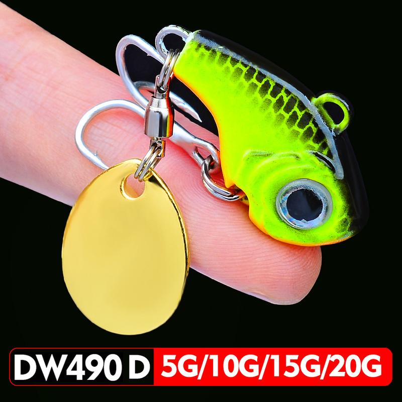 Product Introduction of Quality artificial goat speed saltwater fishing lead jigging metal jig lure5g7g10g14g 20g Rotating Metal Vib Vibration Bait Spinner Spoon Fishing Lure Jig 3