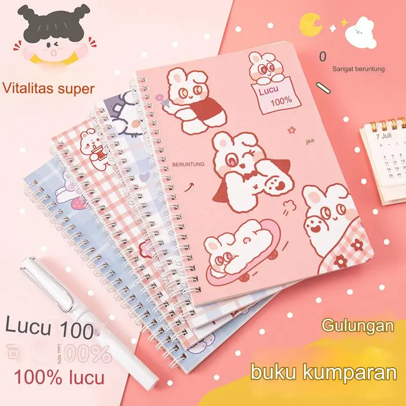 SET 4 PCS / SATUAN NOTEBOOK A5 / DIARY BOOK / BUKU TULIS ANAK