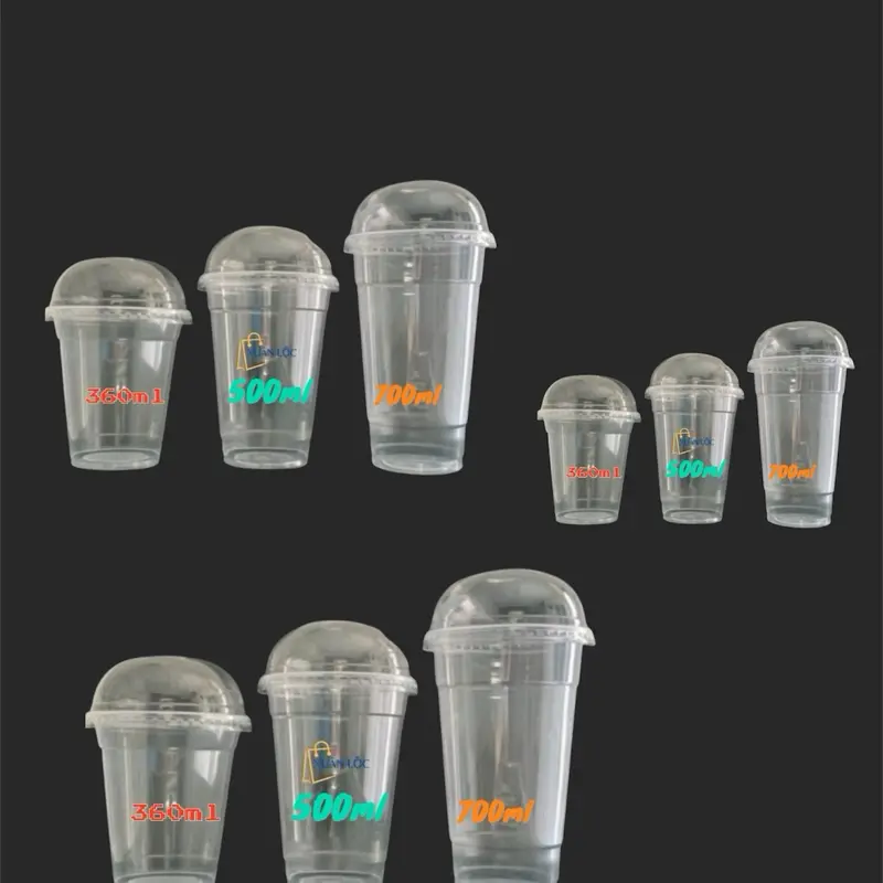 [SET] 50 LY NHỰA PP 360ML.500ML.700ML ĐỰNG CAFE. TRÀ SỮA . 0