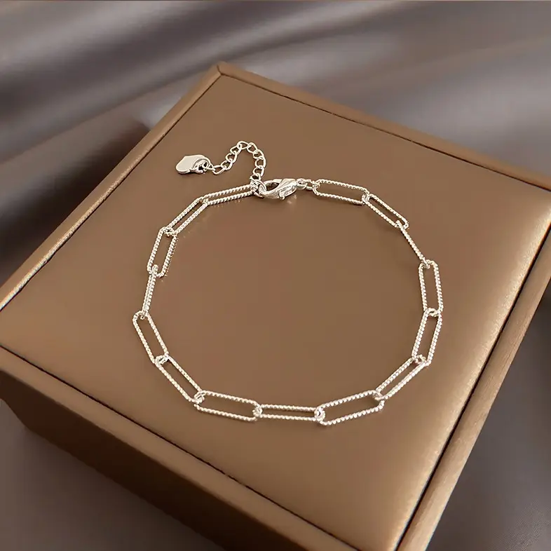 Vòng Tay Tinh Xảo Thanh Lịch Cho Nữ, Màu Bạc Thời Trang, Lấp Lánh, Có Thể Điều Chỉnh, Thích Hợp Làm Quà Tặng Tiệc Cưới Mới, Gửi Cho Bạn Bè, 1 Chiếc 3