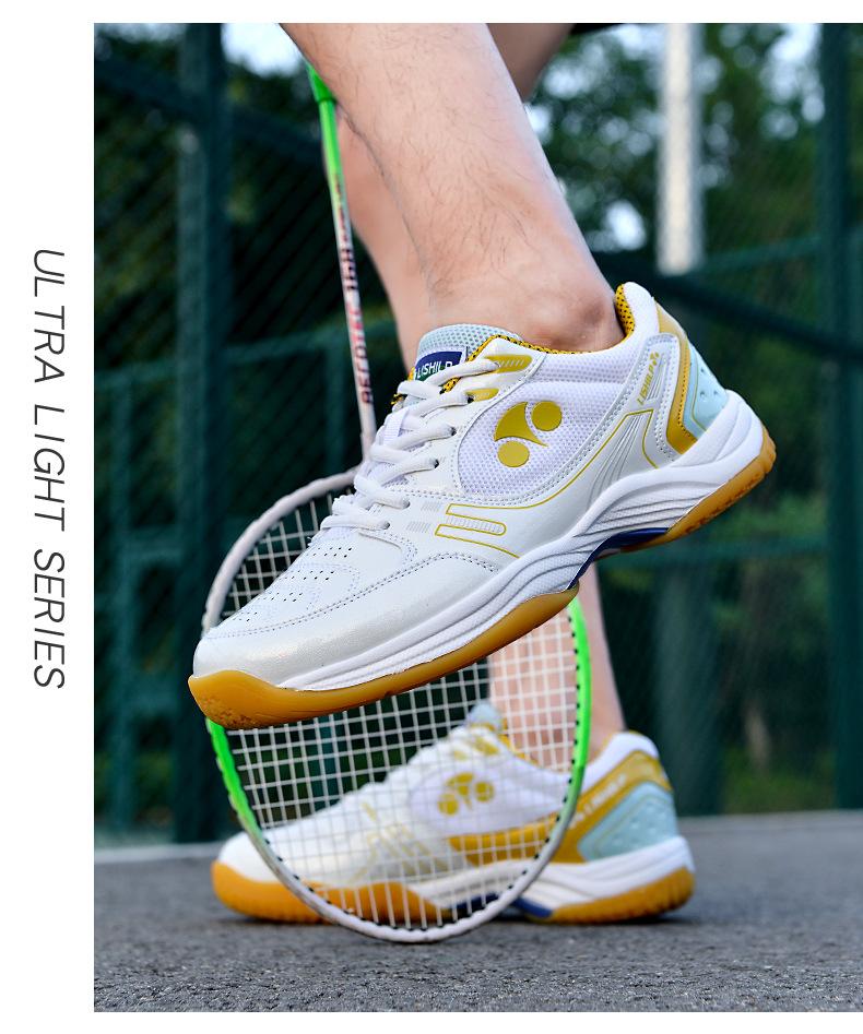 Product Introduction of Professional Badminton Shoes Men's and Women's Wear-Resistant Non-Slip Breathable Student Tennis Shoes Table Tennis Ball Shoes Training Shoes Volleyball Shoes 27