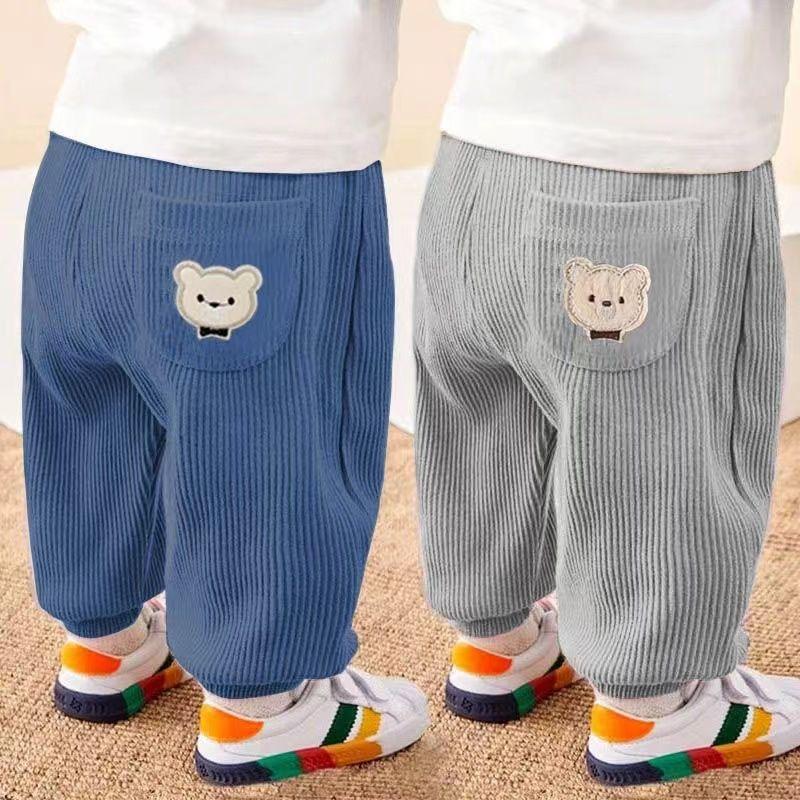 Product Introduction of Quần Dài Bé Trai Và Bé Gái, Bộ Sưu Tập Xuân Thu, Quần Nỉ Cho Em Bé Quần Thể Thao Thường Ngày Quần Bé Gái, Áo Mặc Bên Ngoài Vải Nhung Kẻ, Thích Hợp Cho Trẻ Em, Năm 2023 1
