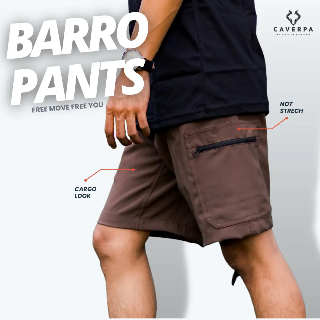 Celana Pendek Cargo Pria Caverpa Barro Cepat Kering casual  outdoor  shorts
