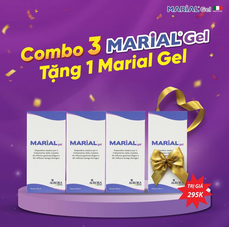 Mua 3 Hộp Marial Chai Tặng 1 Chai Marial Dung Tích 150ml Chống Trào Ngược Dạ Dày Thực Quản, Họng Thanh Quản