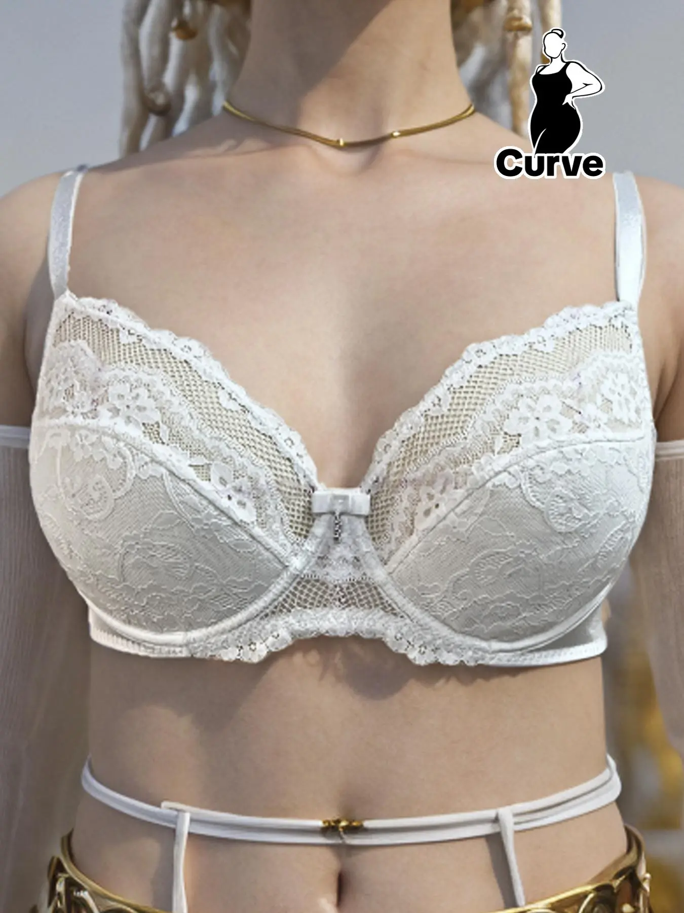 Women's Solid Color Push Up Bra, Fashion Comfortable Breathable Lace Bra, Women's Lingerie for All Seasons
