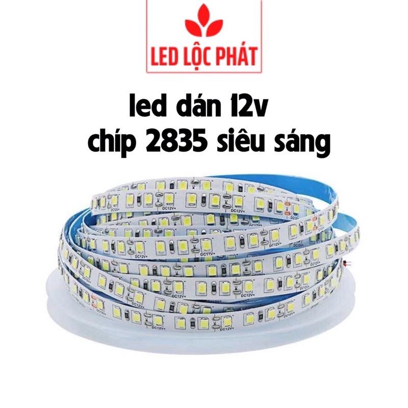 Đèn led dây 12V dán tường tủ gương, cuộn 5m led dây dán 12v trang trí