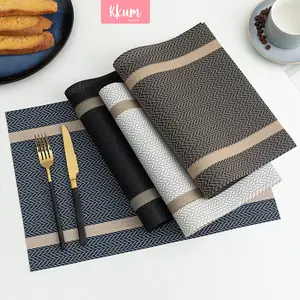 Tatakan piring elegan gampang bersih/ Alas piring/ Placemats/ Dekorasi meja makan