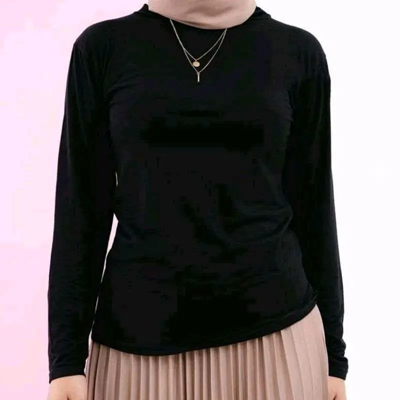 MANSET KRAH TINGGI/BAHAN KAOS/ELASTIS/ADEM/TIDAK NERAWANG Kerah Nyaman Lembut