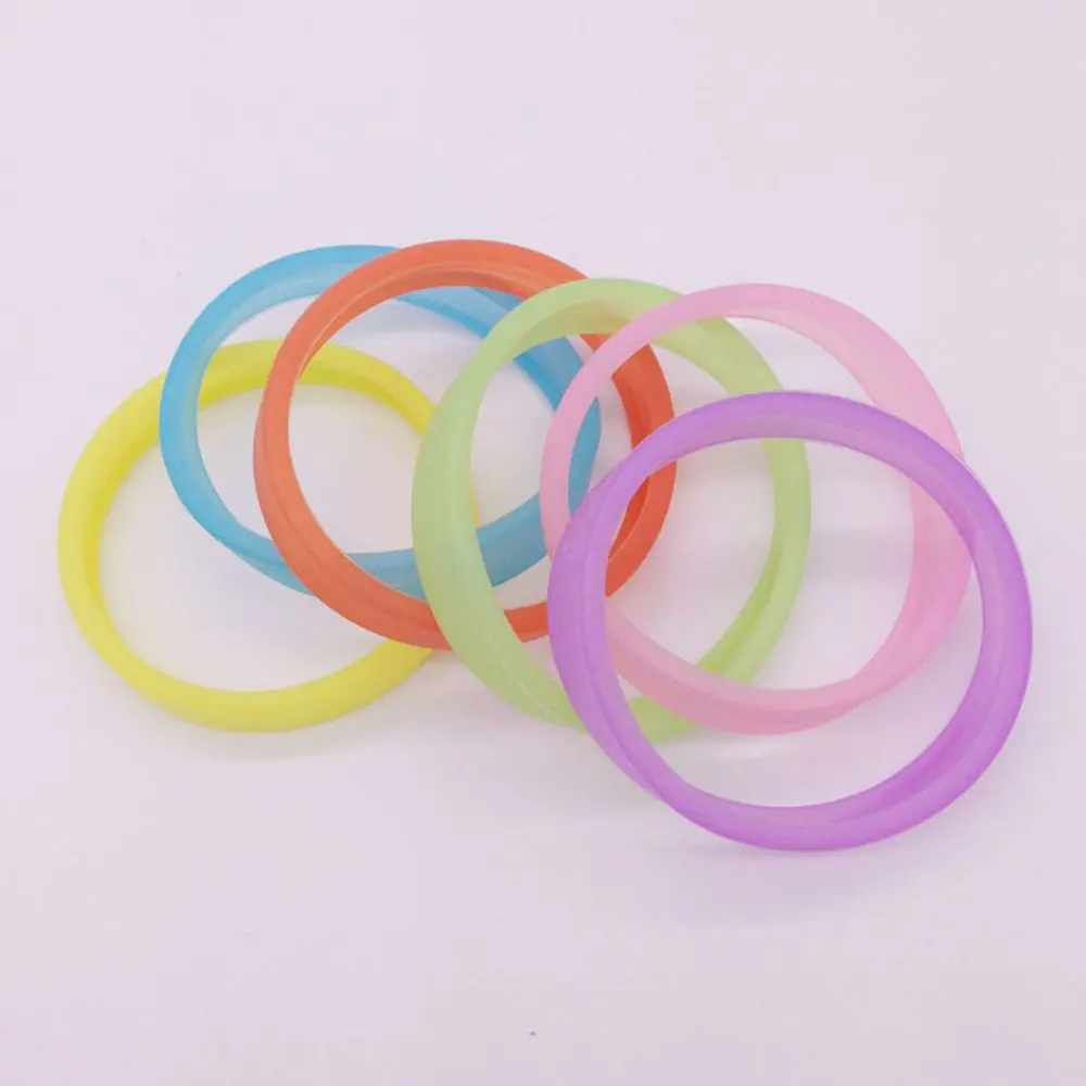 Gelang Tangan, Bercahaya Dalam Gelap, Untuk Lelaki dan Wanita, Aksesori Gelang, Gelang Fleksibel, Gelang Manset, Sesuai untuk Sukan dan Kecergasan, Gelang Getah Berkilau, Gelang Tangan, Gelang Peluh Silikon