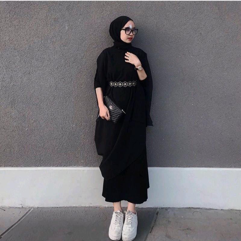 outer kaftan kondangan kaftan modern kaftan rinjani Gamis Tebal 1