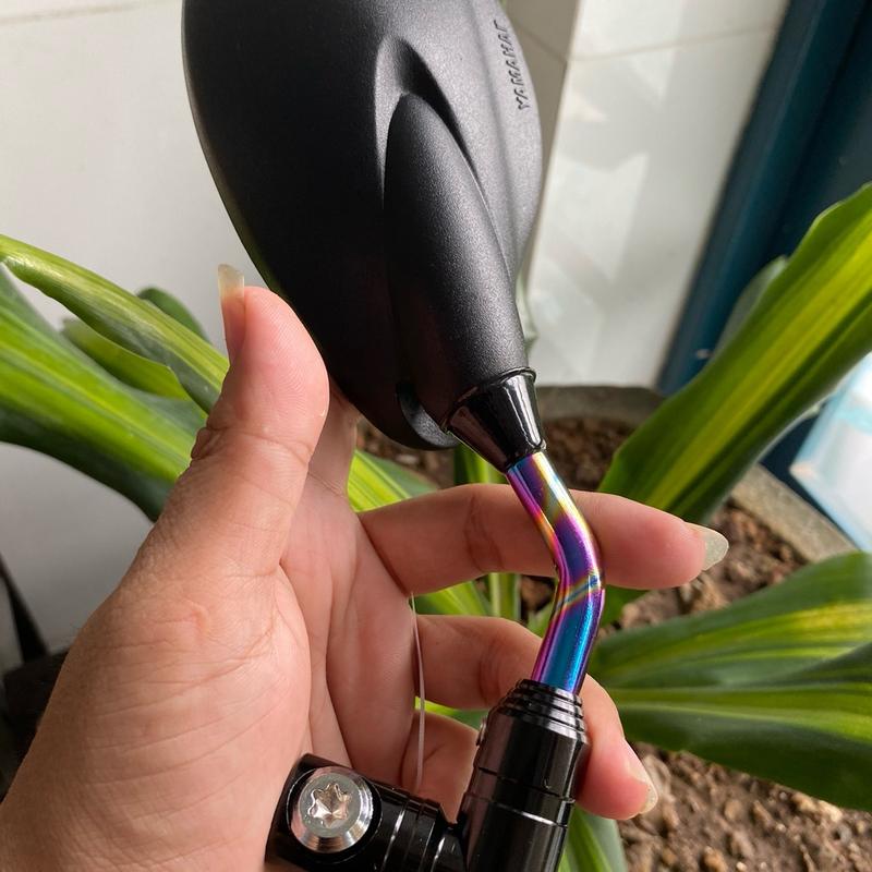 Gương Yaz gọng titan xoay 360 độ ( tặng kèm bộ rôn xoay + 1 lục giác + ốc nối )