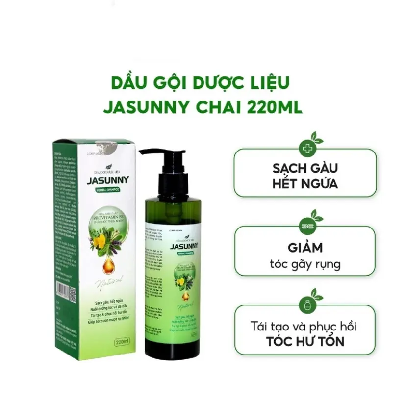 ￼DẦU GỘI JASUNNY DƯỢC LIỆU CHAI 220ML