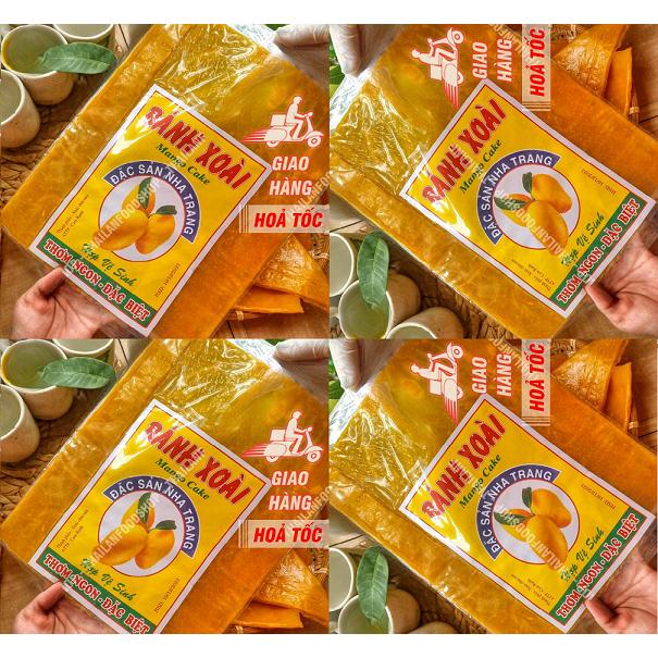 200Gr Bịch Bánh Tráng Khuôn Vuông Vị Xoài Mỏng Nha Trang Loại 1 - Loại Đặc Biệt