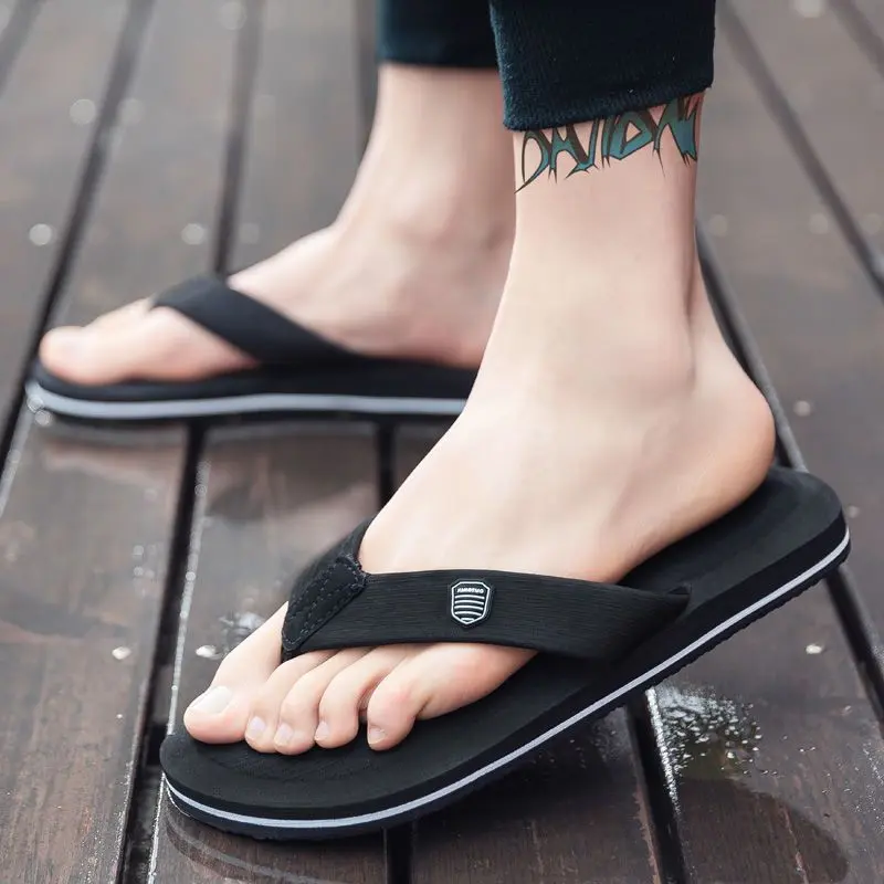 Dép Xỏ Ngón Mùa Hè Cho Nam, Thời Trang, Đế Dày, Không Trơn Trượt, Đế Mềm, Cá Nhân Hóa, Chống Mài Mòn, Thích Hợp Cho Các Hoạt Động Ngoài Trời Và Bãi Biển Đế Bằng Đồng