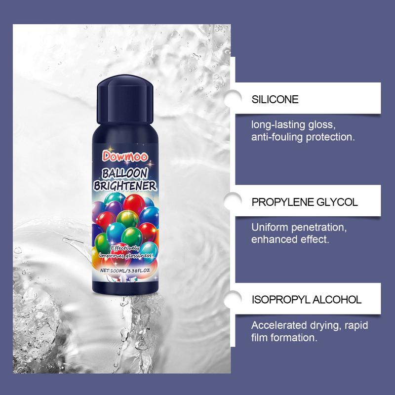 Product Introduction of Dowmoo Party Balloon Brightener Enhances Party Atmosphere Balloon Long-lasting Glossy Surface Texture Brightener 9
