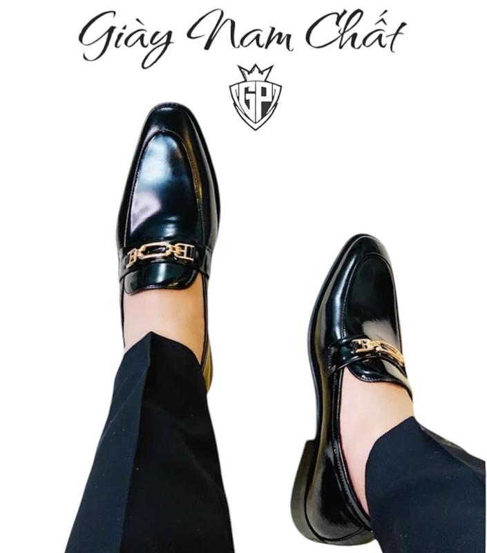 B1 - Giày Lười Nam, Giày Da Bò NaPa Nhập Khẩu Đế Phíp Gỗ Khâu Maxkey Cao Cấp Phối Khóa Kim Loại Sang Trọng Shoes Loafer
