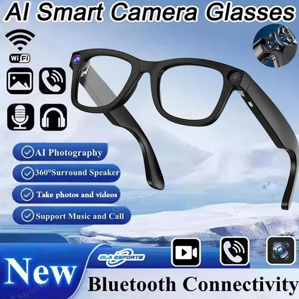 8K AI Smart Glasses Multifunctional Camera Bluetooth Call Men Sunglasses Voice Assistant Music Player Women HD Driving Glasses - Image 3