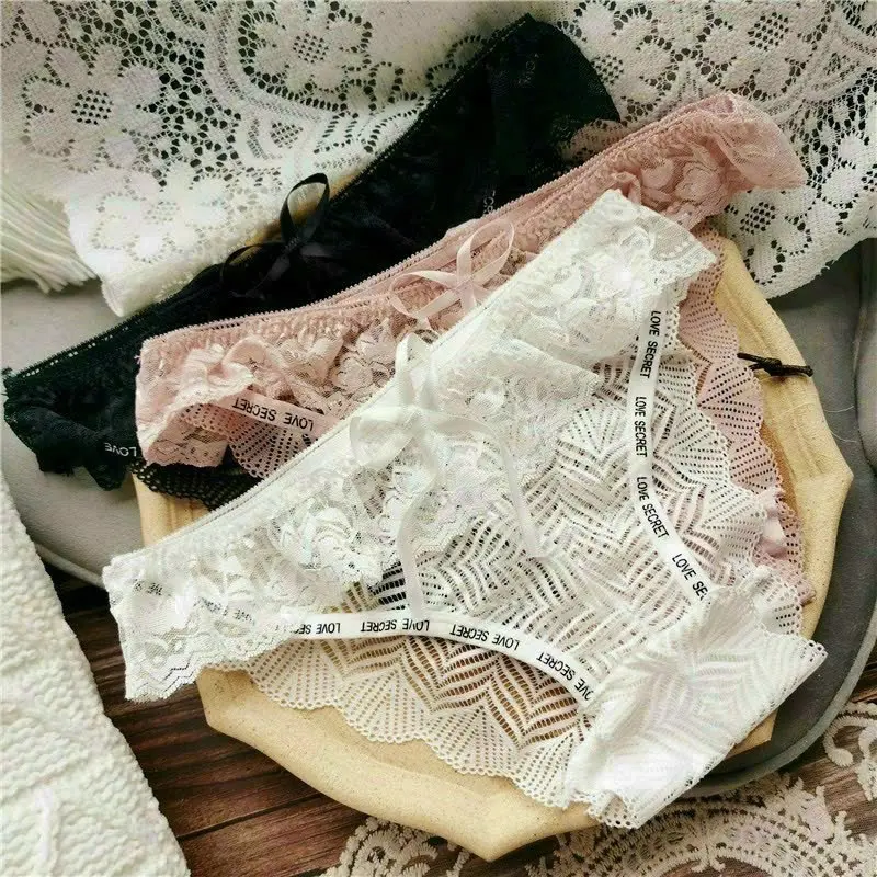 C33 sét 3 quần ren bèo phối nơ