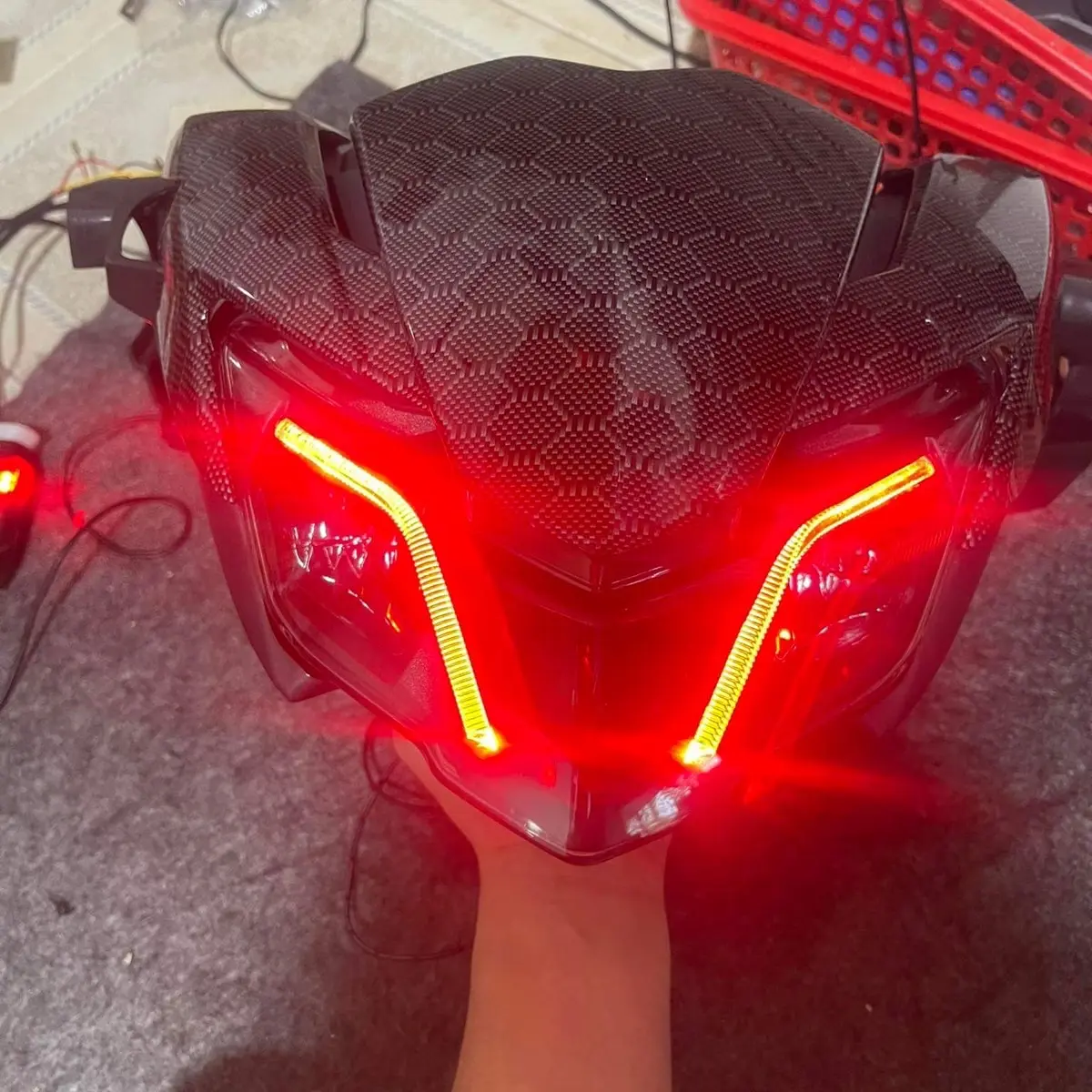 Bộ đầu đèn  led demi ex150 2019 lắp cho 2015-2018  Phụ Kiện Phụ Tùng