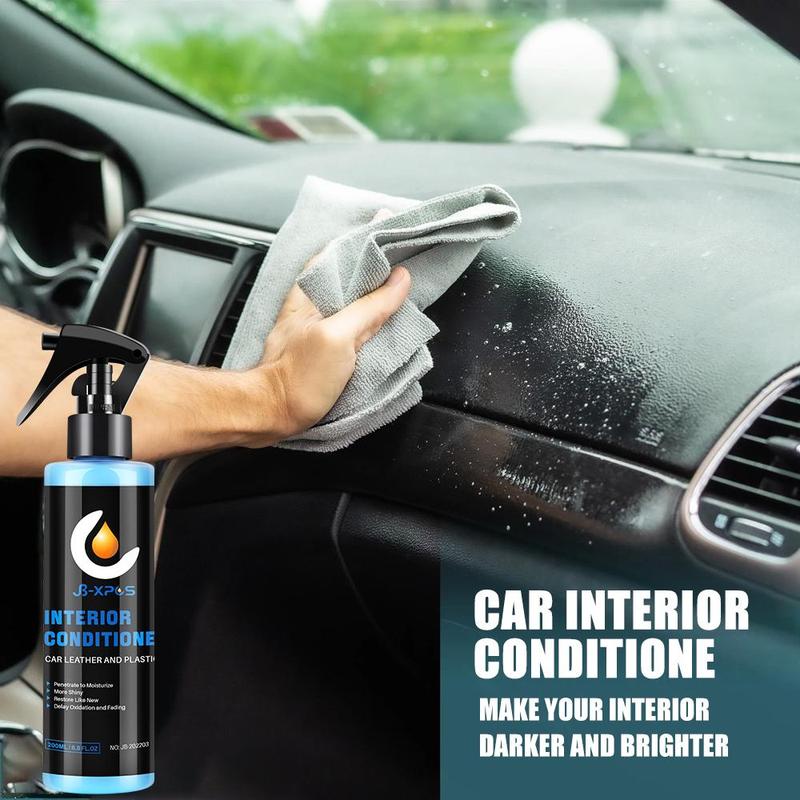 Product Introduction of Car Plastic Restorer Polish, Long-lasting Car Cleaner Agent for Interior Trim, Hydrophobic Coating Plastic Leather Car Care Product 15
