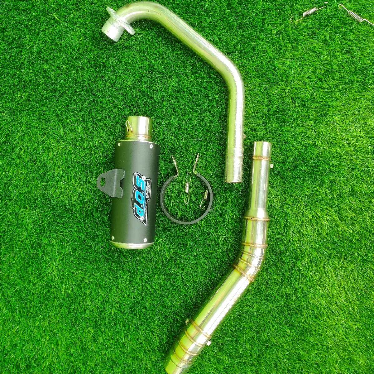 KNALPOT RACING DOS R15 VIXION BYSON XABRE MEGAPRO CBR150R CB150R SATRIA FU SONIC JUPITER MX NEW KING DLL asli bulat Motor Motorcycle