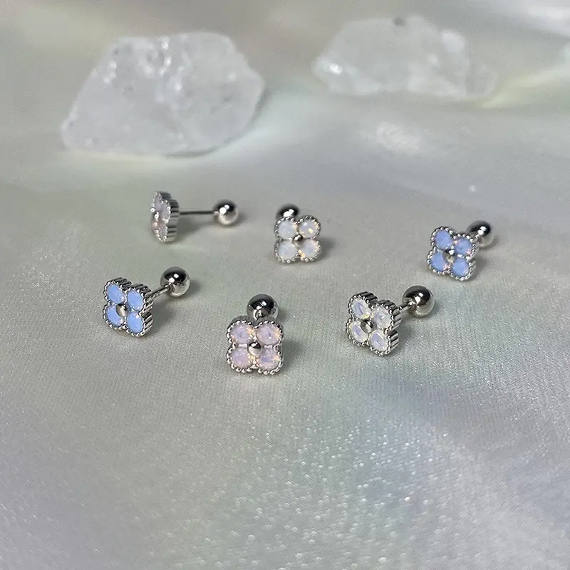 Pink Helix Earings for Women Hikaw Silver Pierced Earrings for Women Set  Hypoallergenic Non Tarnish Accessories Jewelry Set