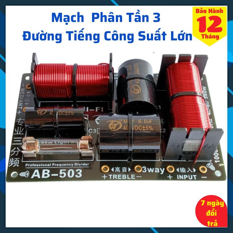 Mạch phân tần loa 3 đường tiếng công suất lớn nhập khẩu AB-503 phân tần loa kéo giá 1 mạch
